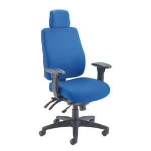 Image of Avior Elbrus High Back Operator Blue Chair KF73874