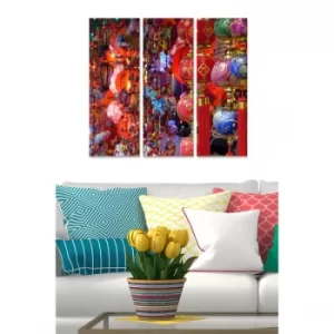 Image of MDF811111 Multicolor Decorative MDF Painting (3 Pieces)