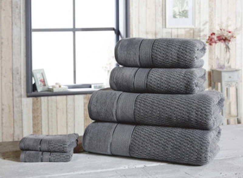 Image of Rapport Home Royal Velvet Pure Cotton Face Towel Grey