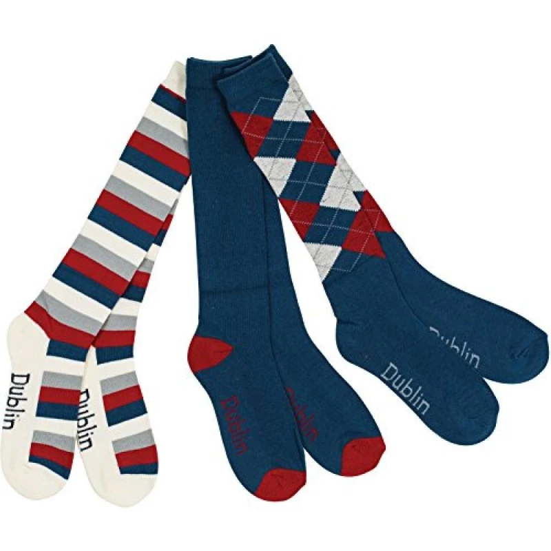 Image of Dublin Dublin Men Socks (Pack Of 3) in Navy Navy One Size Male 5059000353529
