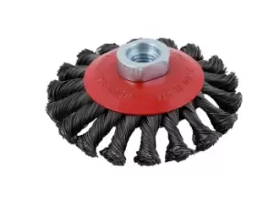 Image of Abracs EXPERT 100mm Diameter Twist Knot Bevelled Brush x M14 Thread