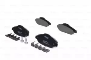 Image of Bosch 0986494261 BP1173 Brake Pad Set Disc Brake Front Axle