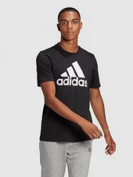 Image of adidas Bos T-Shirt, Black/White Size M Men