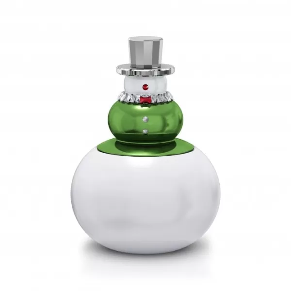 Image of Holiday Cheers Candy Bowl Snowman Crystal Sculpture 5610000