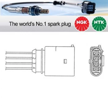 Image of 1x NGK NTK Oxygen O2 Lambda Sensor OZA659-EE18 OZA659EE18 (0392)