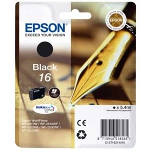 Image of Epson Pen and Crossword 16 Black Ink Cartridge