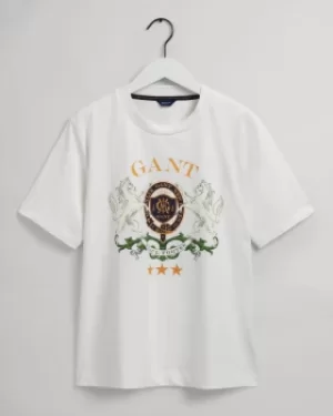 Image of GANT Coat Of Arms Print T-Shirt