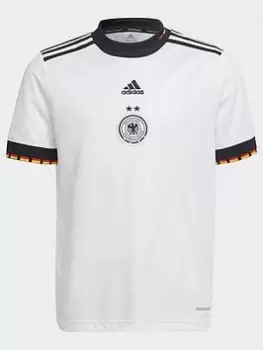 Image of adidas Germany 21/22 Home Jersey, White, Size 9-10 Years