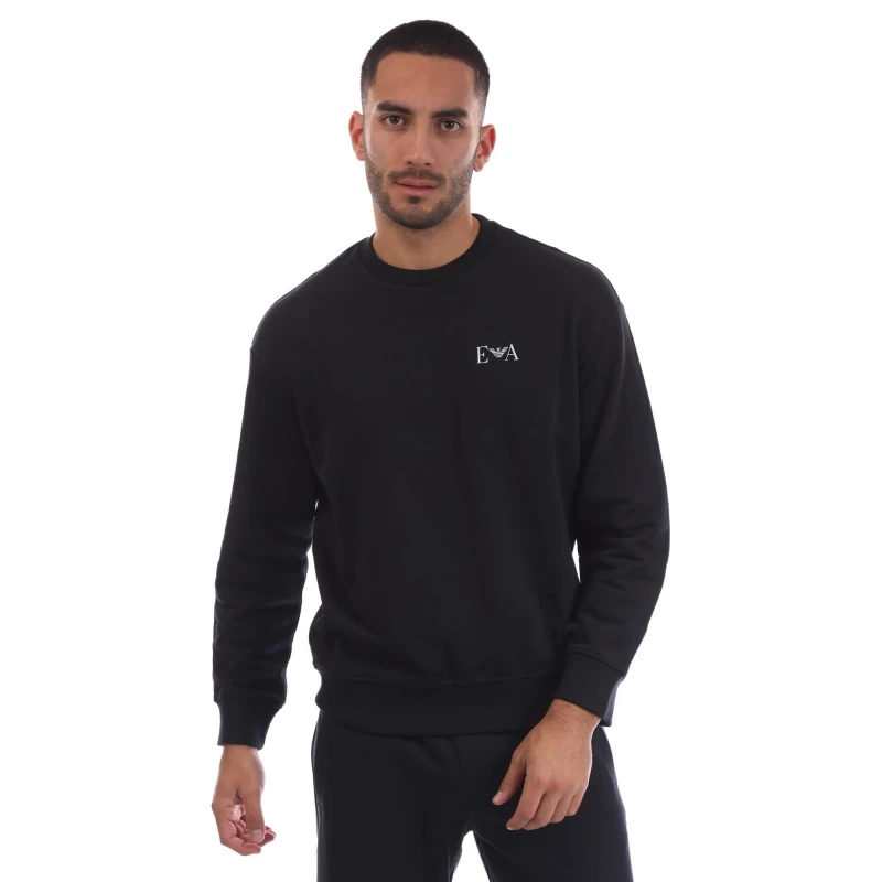 Image of Emporio Armani Mens Crew Neck Jumper Blu Navy male S