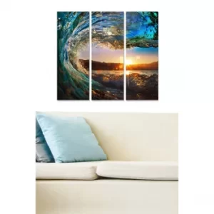 Image of MDF2432486 Multicolor Decorative MDF Painting (3 Pieces)