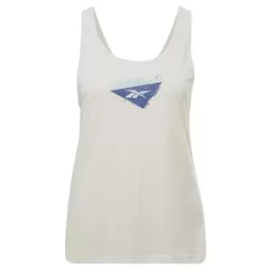 Image of Reebok Les Mills Supremium Graphic Tank Top Womens - White