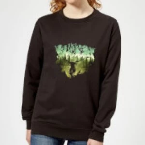 Image of Harry Potter Patronus Lake Womens Sweatshirt - Black