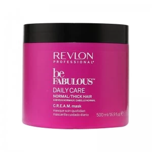 Image of Revlon Be Fabulous Hair Mask for Normal/Thick Hair 500ml