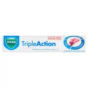 Image of Vicks Triple Action Lozenges Blackcurrent Sugar Free