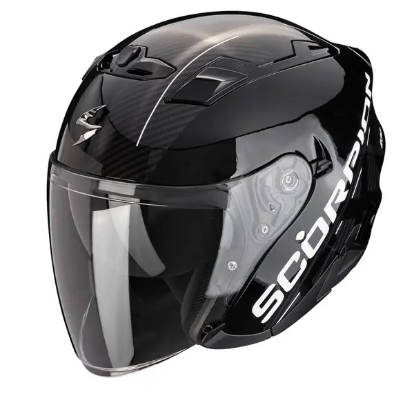 Image of Scorpion EXO-230 QR Black Silver Jet Helmet Size XS