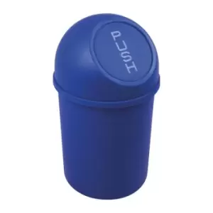 Image of Poubelle H375xD.214mm 6 l bleu HELIT
