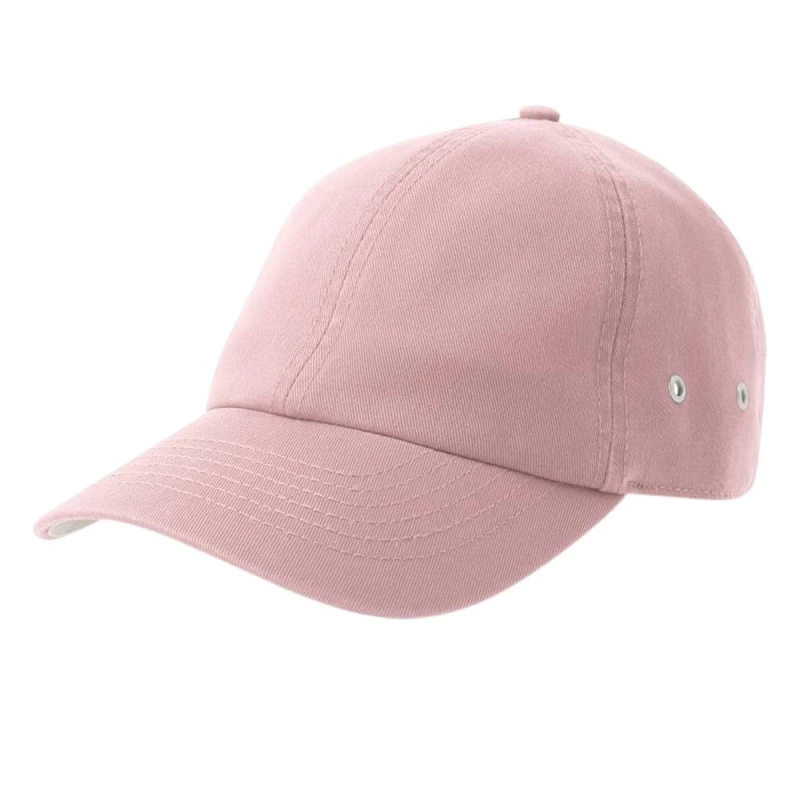 Image of Atlantis Mens Action-S 6 Panel Chino Unstructured Baseball Cap in Pink Pink Male One Size