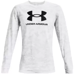 Image of Under Armour Armour Abc Camo Long Sleeve Top Mens - White