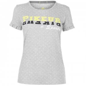 Image of Pikeur Fenny Printed T Shirt Ladies - Grey Melange