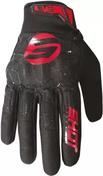 Image of Shot Drift Spider Motocross Gloves, black-red, Size L, black-red, Size L