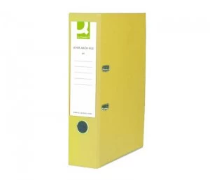 Image of Q Connect L/arch File A4 Polyprop Yellow - 10 Pack