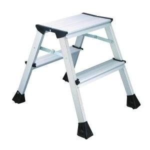 Image of 2Work Mini 2-Step Ladder Metal 460mm L2