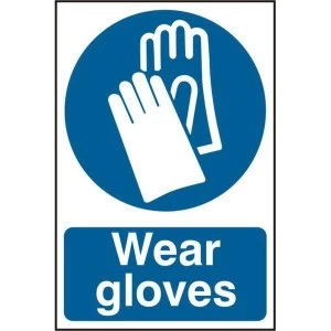 Image of ASEC Wear Gloves 200mm x 300mm PVC Self Adhesive Sign