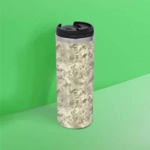 Image of Green Khaki Camo Stainless Steel Travel Mug