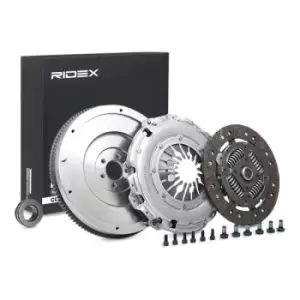Image of RIDEX Clutch with clutch release bearing 479C0370 Clutch Kit AUDI,SKODA,SEAT,A6 Avant (4F5, C6),A4 Avant (8ED, B7),A6 Limousine (4F2, C6)