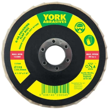 Image of 125X22.23MM G-VA Polishing Flap Disc - York