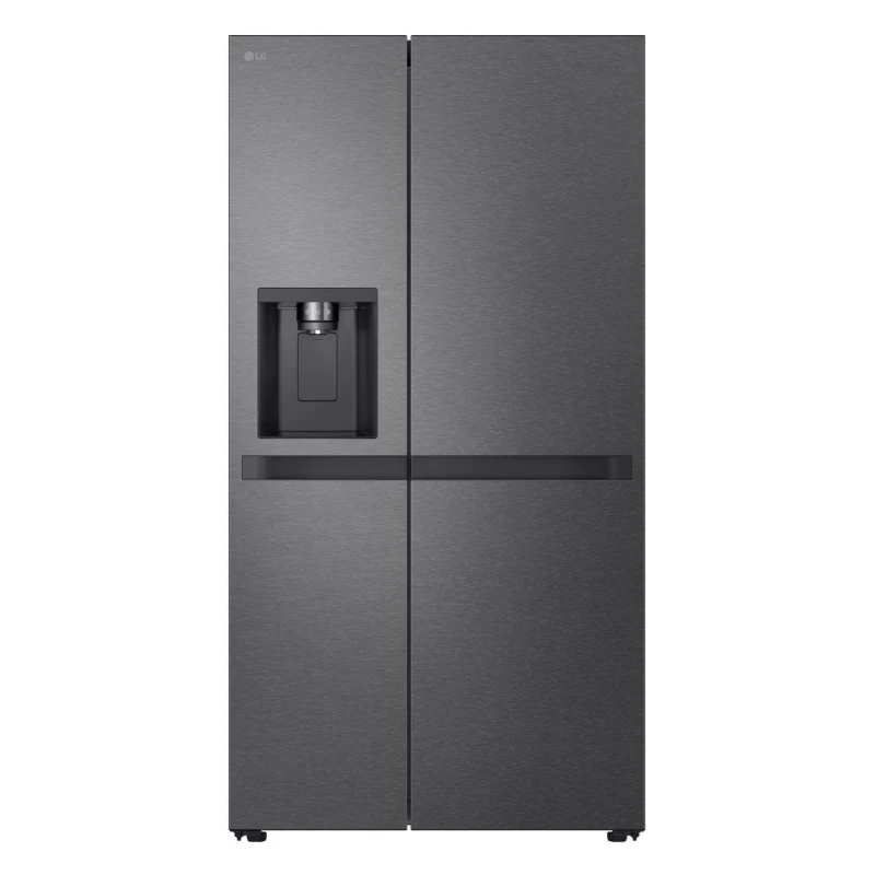 Image of LG NatureFRESH 638 Litre Side-by-Side American Fridge Freezer - Matte Black GSLC40EPPE Black,Graphite