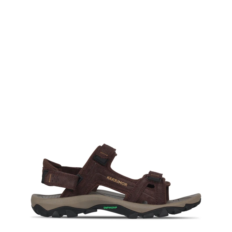 Image of Karrimor Antibes Leather Mens Walking Sandals - Brown Brown 6