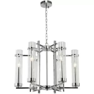 Image of Italux Lighting - Italux Aspen Classic 6 Light Multi Arm Pendant Ceiling Light, E14