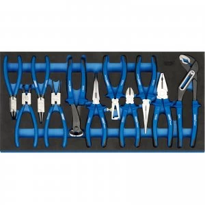 Image of Draper 11 Piece Heavy Duty Plier Set In Eva Insert Tray