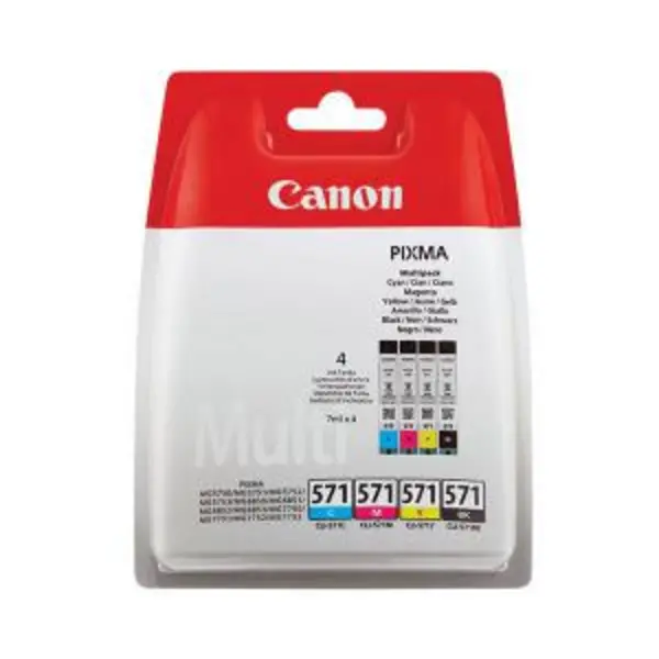 Image of Canon CLI-571 Inkjet Cartridge Multipack CMYK 0386C008 CO67918