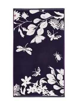 Image of Joules Floral Beasts Bath Mat Navy