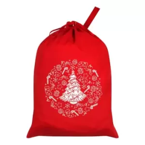 Image of Grindstore The Joy of Christmas Santa Sack (One Size) (Red)
