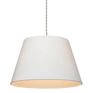 Image of Village At Home Large Drum Shade - Ivory