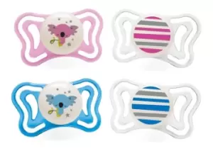 Image of Chicco PhysioForma Light 6-16m Silicone Soother Lumi 2 Pieces