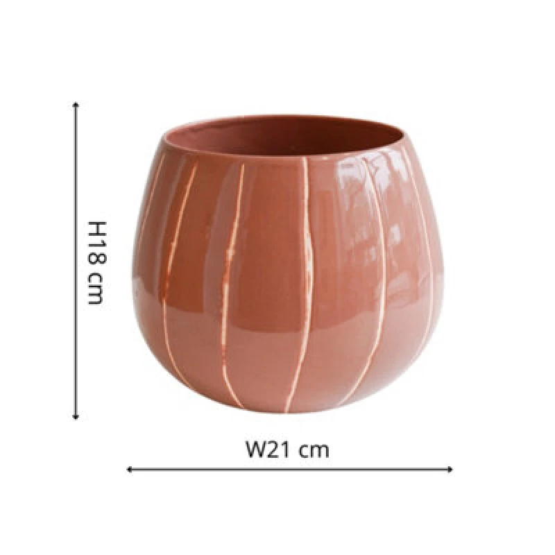 Image of Ivyline Ivyline Indoor Nova Wax Relief Rose Planter H18cm D23cm hand finished wax relief Rose