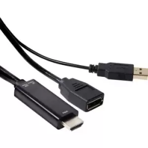 Image of club3D CAC-2330 HDMI Adapter [1x HDMI plug - 1x DisplayPort socket] Black