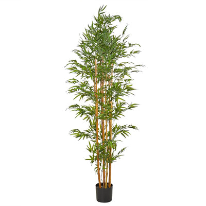 Image of Beliani Artificial Plant Bamboo 220 Cm Green
