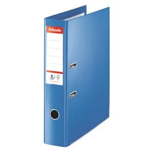 Image of Esselte Lever Arch File Polypropylene Foolscap 75mm Blue Pack of 10