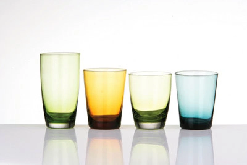 Image of Premier Housewares Reva Hi Ball Green Glass Green