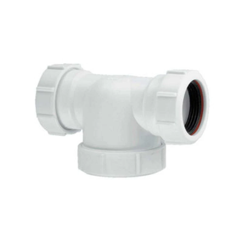 Image of McAlpine TRSH10 1.5" x 20mm Water Seal Running Tubular 'P' Trap with 1.5" Multifit Outlet White