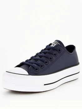 Image of Converse Chuck Taylor All Star Lift Ox - Navy, Size 7, Women