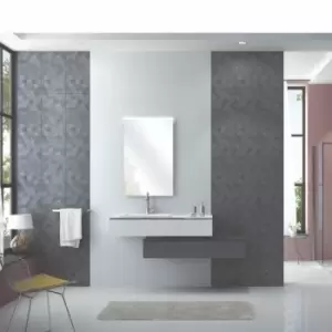 Image of White Linen Effect Wall Tile 30 x 60cm - Modello