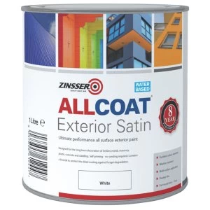 Image of Zinsser ALLCOAT Exterior Paint White 1 Litre
