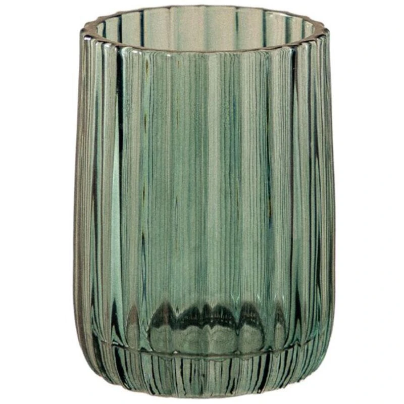 Image of COSMIC COSMIC Toothbrush Holder Tumbler, Glass, 8cm, Bluish Green, Lido Collection WJC213A0051420