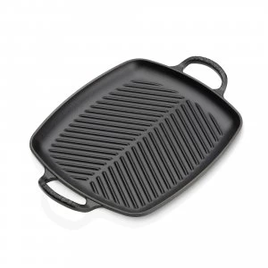 Image of Le Creuset Signature Rectangular Grill 30cm Black